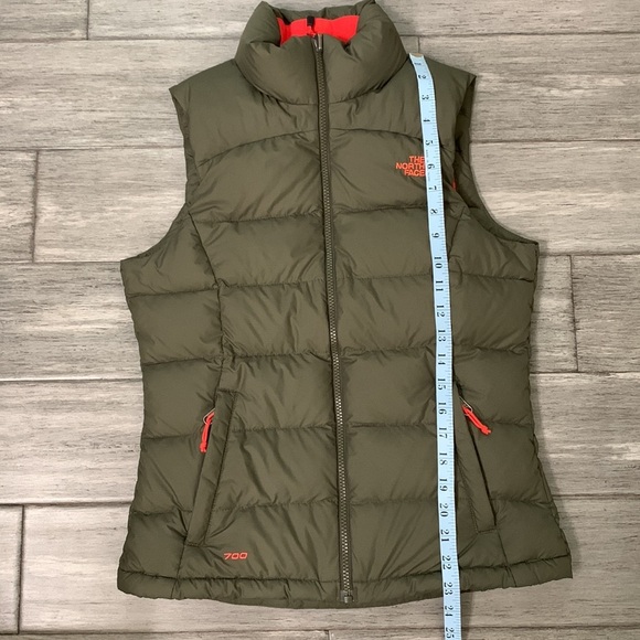 The Norte Face 700 Olive Nuptse 2 Puffer Vest Goose Down Sz XS - Picture 14 of 17